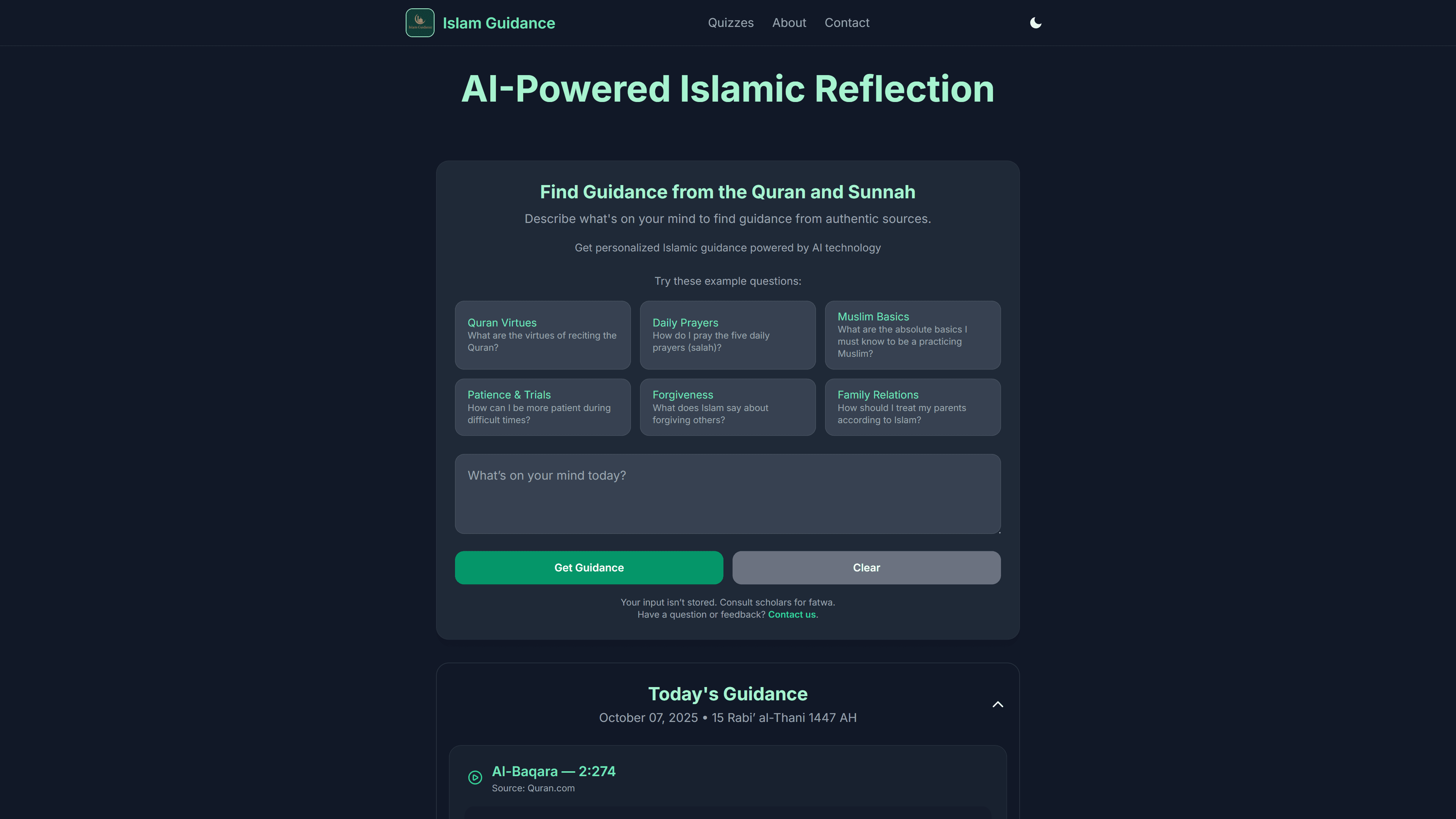 Islamic Guidance screenshot